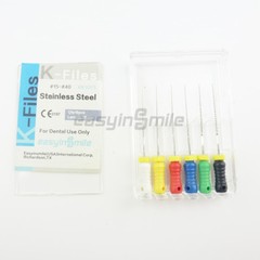 Endodontic Hand files Dental Stainless Steel Endo Root canal K files #45-80 25MM