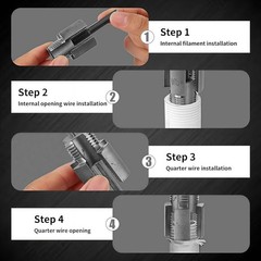 4 in 1 Water Pipe Wrench, Universal Pipe Opener for PVC Pipes, Integrated Intern