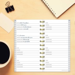 TF PUBLISHING Black Spiral Internet Password Book 138 pgs, 3.5″ x 6.5″