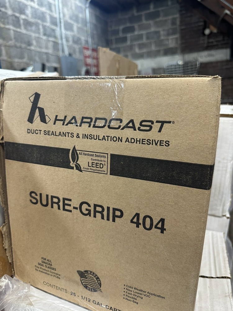 DUCT SEALANT 25 Hardcast/Carlisle – 302014 – Sure-Grip 404, Grey, 11 oz.
