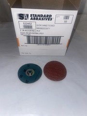 Standard Abrasives 2″ Sanding Discs 522452, 36 Grit, TS Quick Change, 50pk