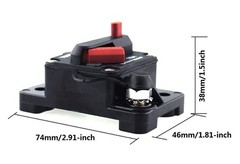 200a Circuit Breaker 30a300a With Manual Reset Waterproof Inline Fuse Inverter F