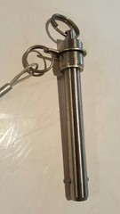 Stainless Steel Quick Release 1/2″ diameter Push/Pull Hitch Pin with Lanyard