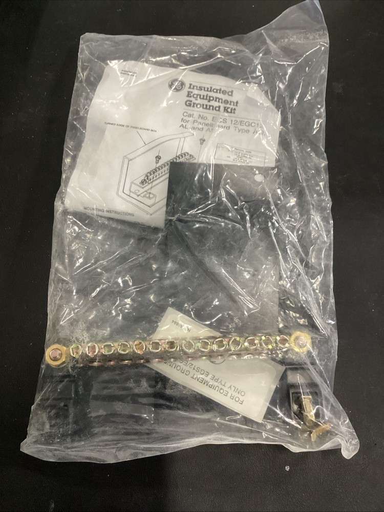 New – GE EGS12/ EGC12 Insulated Equipment Ground Kit