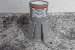 3M DBI-Sala 8518347 10 x 9-1/4 In 450 Lb Weight Cap Bolt-On Floor Mount Sleeve