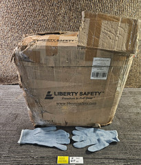 (QTY 240 PAIRS) Liberty Safety P4527 Large Cotton/Polyester String Knit Gloves