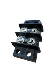 Barrier Strip Dual Barriers 2 Position Terminal CINCH Black 2 Screw Connectors