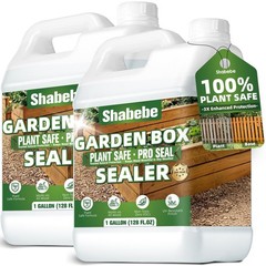 Garden Box Sealer Pro Grade 2 Gallons – Plant-Based, Non-Toxic Wood Sealer fo…