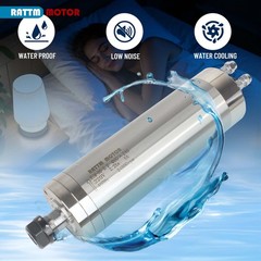 US SHIP】2.2KW 220V Water Cooled CNC Spindle Motor 246MM+VFD Driver Inverter