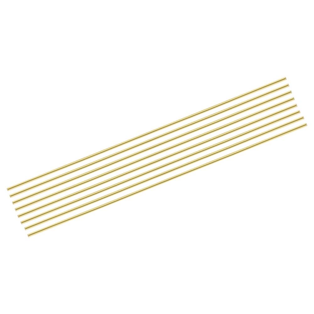 8pcs Brass Rods 1/6″ x 12″ Brass Solid Round Stock Lathe Bar(4mm Dia)