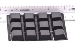 3/4″ Square Pyramid Peel & Stick Silicone Rubber Feet for Speakers & Studio Gear