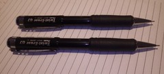 2 Pentel® Twist-Erase Mechanical Pencils, 0.7 mm, Black Barrel QE517-A NEW