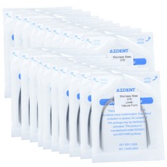 AZDENT Dental Orthodontic Stainless Steel Arch Wires Round Natural Form