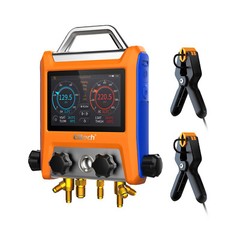 Elitech EMG-40V Digital Manifold Gauge +ILD-200 Leak Detector+LMC-100A+Scale
