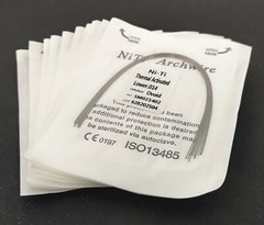 100 Packs Thermal Activated Niti Arch Wire Round Bows Ovoid Form Size For Chose