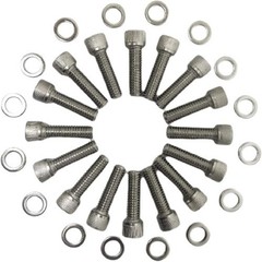 Stainless-Steel Intake Manifold Bolt Kit 3/8-16 1-1/4” BOLTS Compatible with V8