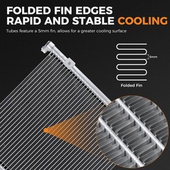 A/C Condenser for EL 1997-2000 Civic 1996-2000 1.6L GNC with Receiver Drier