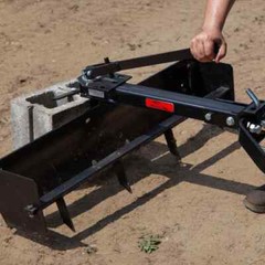 38″ Sleeve Hitch Tow Behind Box Scraper for Gardening Landscaping Yard Projects