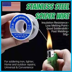 2PCS Aluminum Stainless Steel Lighter Solder Wire Soldering Wire Tool Lead Free