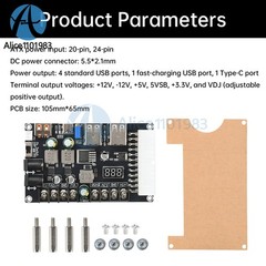 20/24Pin ATX Power Adapter Board Desktop Chassis ATX Power Supply Breakout Board