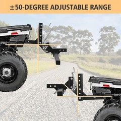 ATV UTV One-Point Lift 50″ Manual Adjustable Handle Box Scraper Plow Cultivator