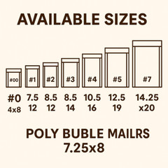 ANY SIZE POLY BUBBLE MAILERS SHIPPING MAILING PADDED BAGS MAILER ENVELOPES SELF