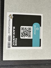 Black Cast Acrylic Sheet 12” x 20” x 1/4” Thick Glossy Proofgrade®
