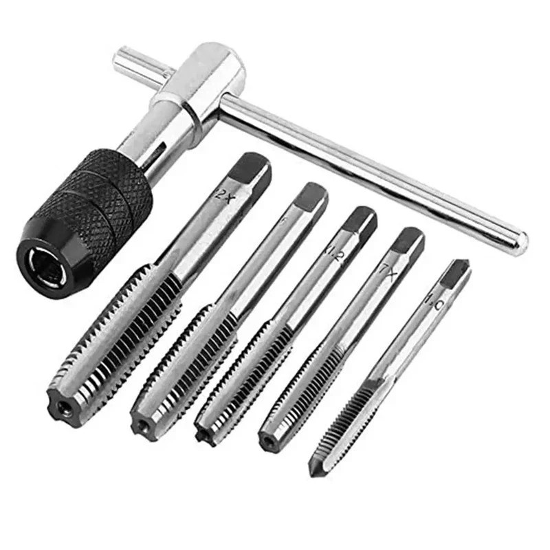 T-Handle Tap Wrench Set (M3-M8) – Adjustable Hand Tapping Tool for Threading