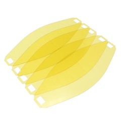Blue Demon TRUE VIEW PANO V2 Exterior Cover Lens, yellow, 5 pack