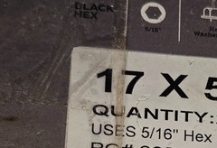 (QTY 25) Big Timber BL175 #17 x 5″ Log & Timber Lag Screws Hex Head Ruspert