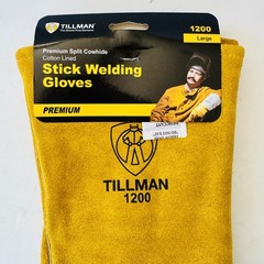 Tillman 1200 Stick Welding Gloves Large Split Cowhide Cotton Lined