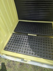 ULINE Roll-Top Spill Containment Drum Storage Shed – Hazmat / Chemical Storage