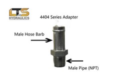 3/4″ Beaded Hose Barb x 3/4″ Male Pipe NPT Steel Adapter 4404-12-12