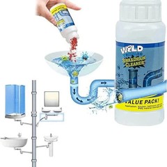 2 Pcs Sink and Drain Cleaner Wild Tornado Pipe Dredge Drain Cleaner Exp. 06/2028