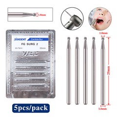 Dental High Speed Carbide Round Drill Burs Oral Surgery FG SURG 2 3 4 5 557 330