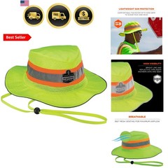 unisex adult Hi-vis Ranger Sun Hat, Lime, XX-Large-3X-Large , Factory