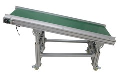 Inclined Belt Conveyor 59”x15.7” Transportation Machine Load 88Lbs 110V 120W