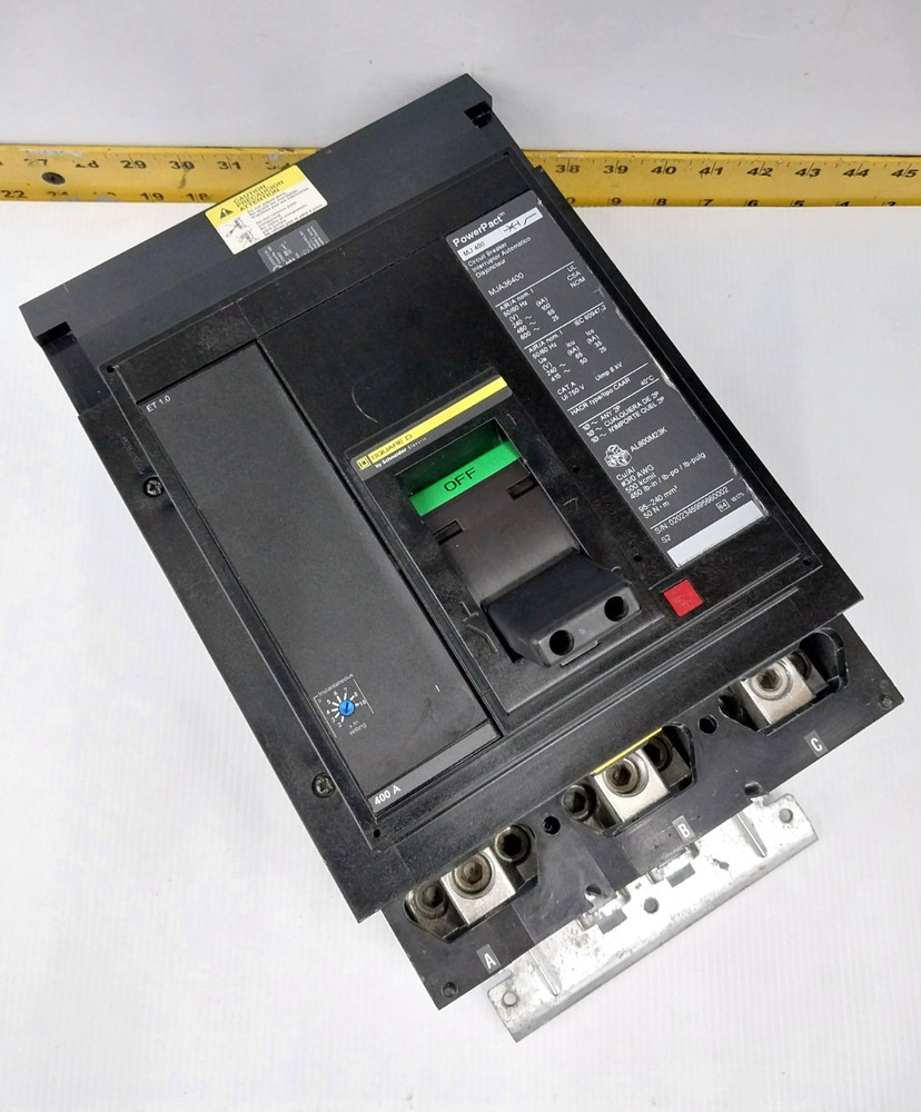 New Square D PowerPact 400 Amp I-Line Circuit Breaker 600 VAC 3 Pole MJA36400