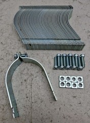23 Pack Unistrut P1121 EG Pipe Clamp For 4″ Rigid Conduit New *Short Hardware