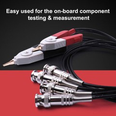 Kelvin LCR Test Tester Probe Lead Clip Cable With 4 BNC For LCR Meter Terminal