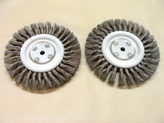 NEW lot of 2 OSBORN made in USA 8″ crimped wire brush wheel 1/2″ bore 0.013 wire
