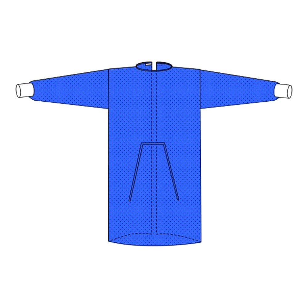 Welmed Protective Procedure Gown Welmed Large Blue NonSterile Not Rated Disposab