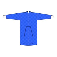 Welmed Protective Procedure Gown Welmed Large Blue NonSterile Not Rated Disposab