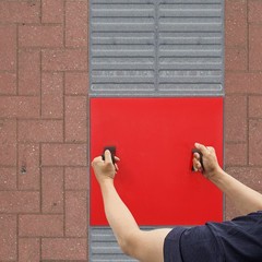 PU Concrete Stamp Mat for Floor and Wall Seamless Texture Panels Mould