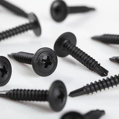 Phillips Truss Head Black Sheet Metal Self Tapping Screw #8 x 1” Qty 500