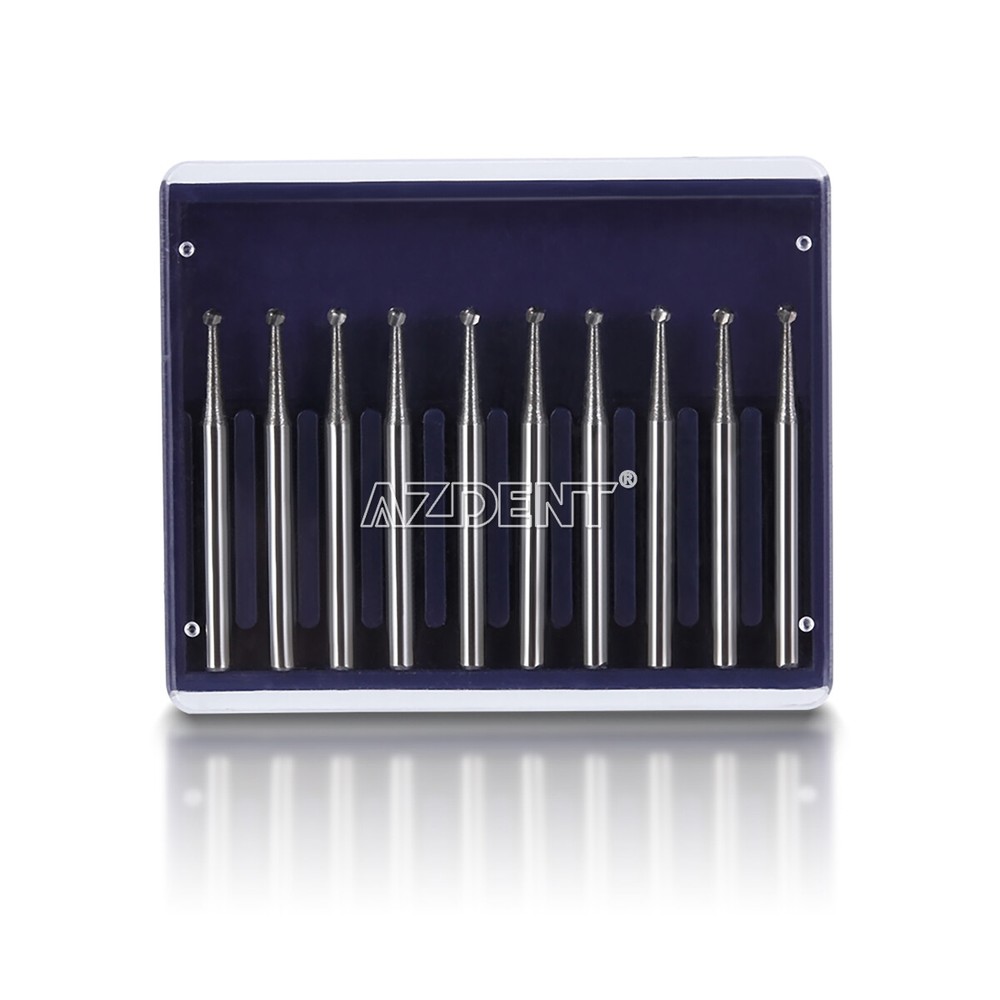 Dental Round Tungsten Carbide Tungsten Steel Burs F High Speed Handpiece AZDENT