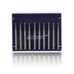 Dental Round Tungsten Carbide Tungsten Steel Burs F High Speed Handpiece AZDENT