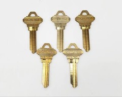 5x Schlage Control 35-056 F Key Blanks Nickel Silver 6 Pin NOS