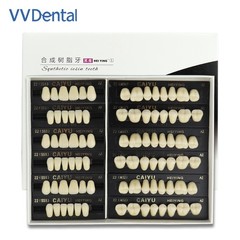 3*28Pcs/Set A1 A2 A3 Shade Dental Full Mouth Synthetic Resin Teeth Denture