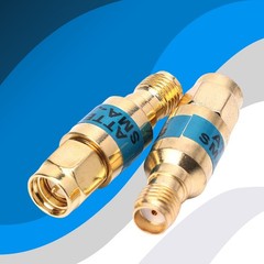 DC-6GHz 2W SMA Fixed Attenuator Brass Gold Attenuator 3db 6db 10db 15db20db 30db